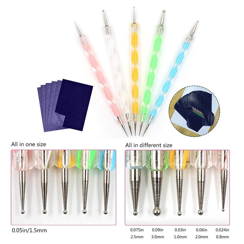 Oubaka 100 Sheets Carbon Transfer Paper,Tracing Paper Carbon Graphite Copy Paper with 5 Pieces Embossing Styluses Stylus Dotting Tools for Wood,Paper,Canvas and Other Art Surfaces 8.3 x 11.7inch - Image 4